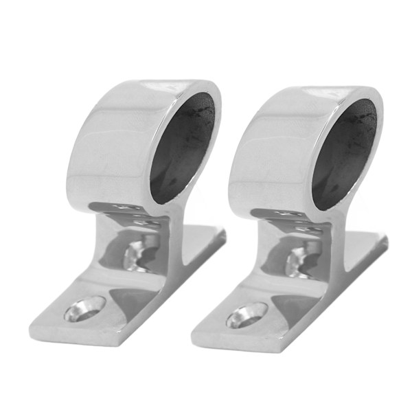 2 STK. Stanchion Håndrælingsbeslag 316 Rustfrit Stål Spejlpolering Rustfri til Båd Yacht Marine 22mm/7/8in