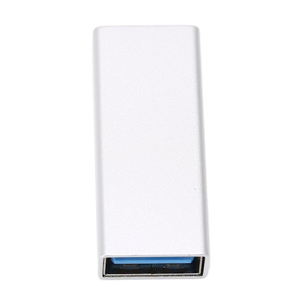 USB C till USB3.0-adapter Multifunktionell Typ C till USB-kontakt för dataöverföring och laddning Silvergrå
