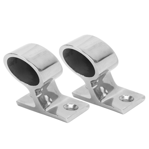2 STK. Stanchion Håndrælingsbeslag 316 Rustfrit Stål Spejlpolering Rustfri til Båd Yacht Marine 22mm/7/8in