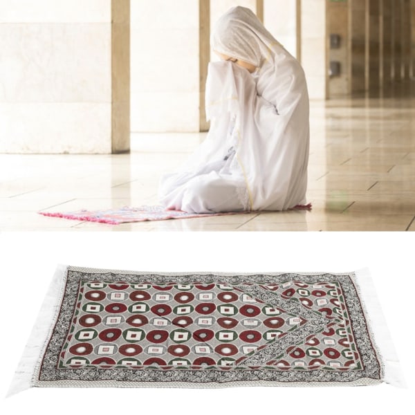 Muslimsk bønneteppe bomullsteppe knelende matte Islamsk bønn knelende krus Muslimsk forsyninger