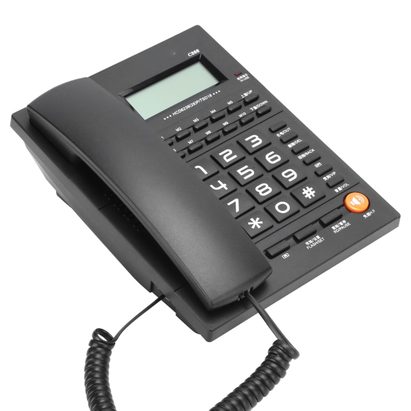 Hemtelefon Fast telefon Trådbunden telefon Skrivbordstelefon med sladd för hemmakontor Hotellrestaurang
