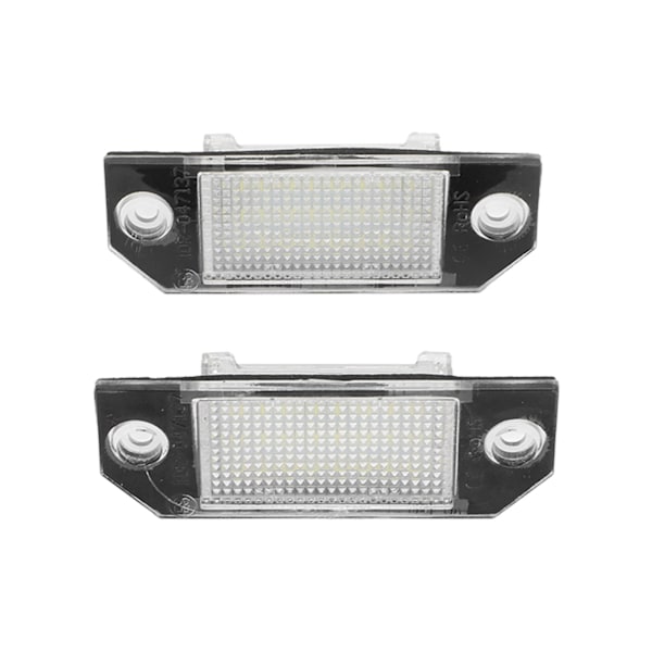 Par LED-registreringsskyltsbelysning Anti Kollision Bakifrån Ersättning för Ford C MAX 2003–2007 4502331