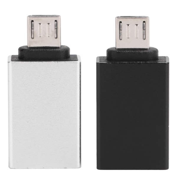 2 stk Adapter Converter USB Micro OTG til bærbar telefon PC Gamepad Dataoverførsel Opladning