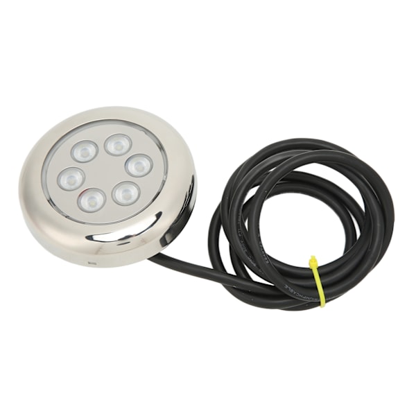 3,5in LED Undervandslys Overflademontering IP68 Vandtæt 12V‑24VDC til Yacht Marine Båd Blåt Lys 4W