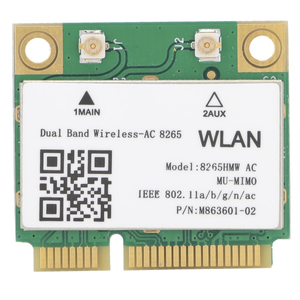 Langaton verkkokortti 2.4G/5Ghz Mini PCIE WIFI 802.11ac 867Mbps Bluetooth 4.2 8265HMW