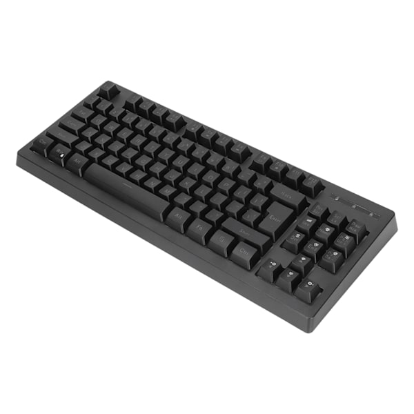 Trådløst gaming-tastatur med RGB-belysning - 87 taster, 2,4G, energisparetilstand, mekanisk, sort