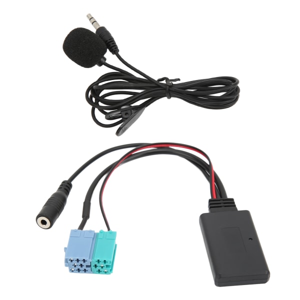 Auton Bluetooth-moduuli Audio Aux -kaapeli Mikrofoni MINI ISO -portti Stereo 8PIN 6PIN -portille