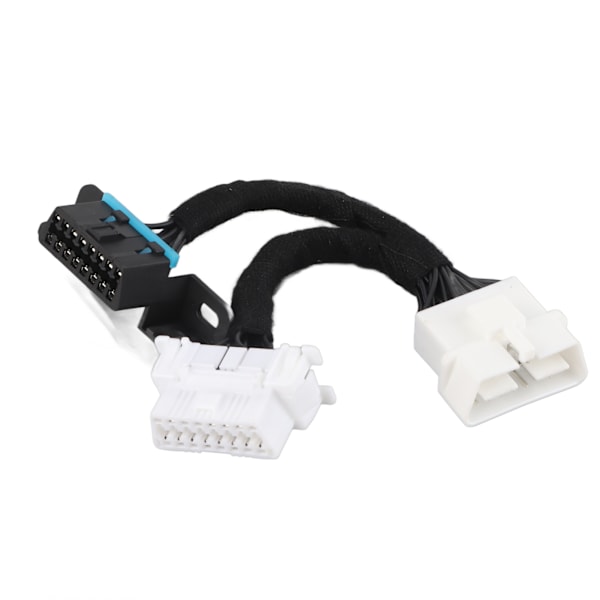 16-nastainen OBD2-jakaja, uros-naarasjatkojohto, OBD-sovitin 0,5 m / 1,64 jalkaa ABS 12‑24 V
