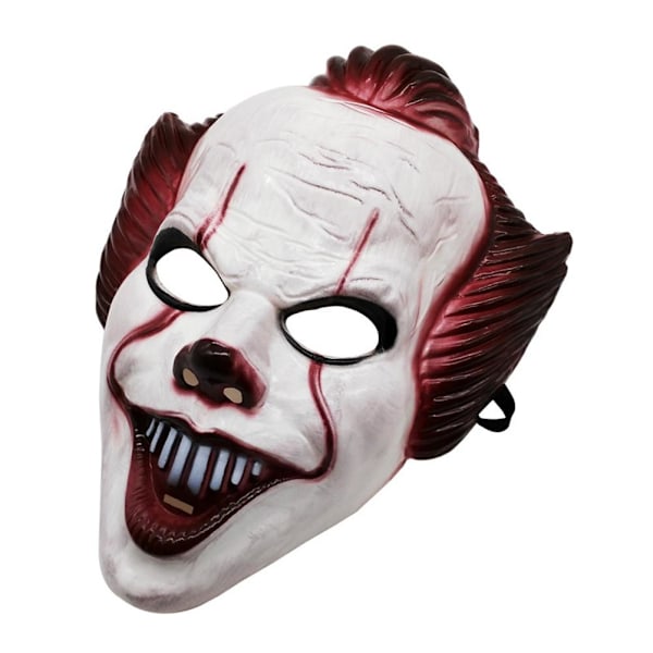 Halloween Horror Clown Ansigtsmaske Skræmmende Cosplay Clown Ansigtsmaske Hjelm Halloween Party Kostume Rekvisit Maskerade