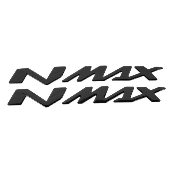 Et par motorcykel-emblem-klistermærker 3-dimensionelle mærkater til Yamaha NMAX155 125Black