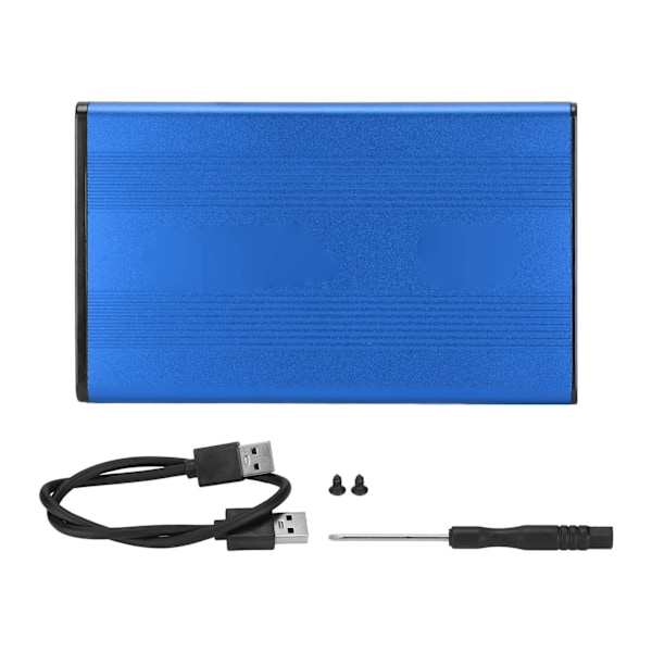 HDD-kabinet 2,5 tommer 5 Gbps 2 TB kapacitet Antistatisk harddisk-etui med USB3.0-grænseflade til Windows til OS X til VistaBlue