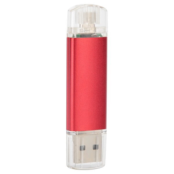 2 i 1 USB-flashdrev OTG U Disk Memory Stick Pen Højkapacitets datalagring Rød64GB