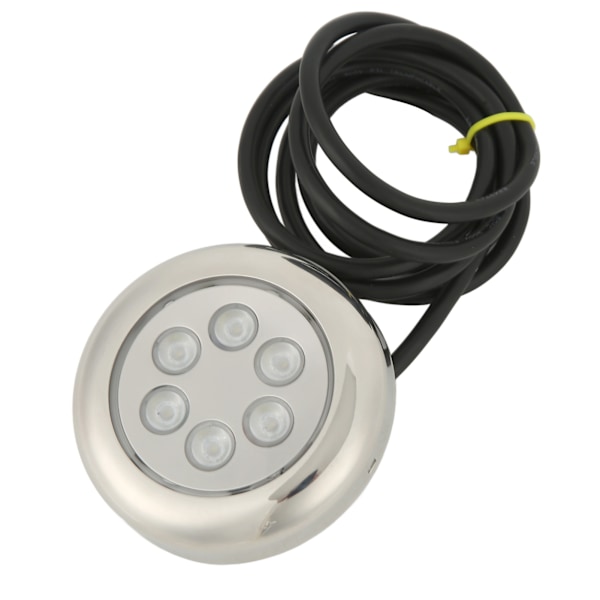 3,5in LED Undervandslys Overflademontering IP68 Vandtæt 12V‑24VDC til Yacht Marine Båd Blåt Lys 4W