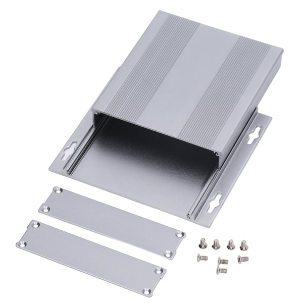 Aluminum Alloy Project Box Matte Light Gray Electronic DIY Instrument Boxes 27x131x120mm