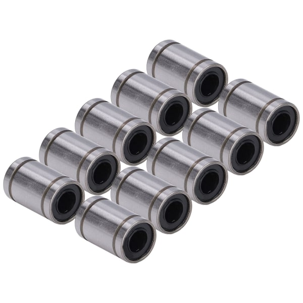 10 stk. Lineær bevægelsesleje Cylinder Optisk Akse Slider Testram Reserve ID 6mm OD 12mm LM6UU