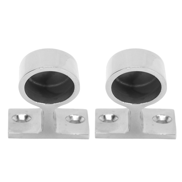 2 KPL Kaideputken Kiinnike 316 Ruostumaton Teräs Peilikiillotus Ruosteenkestävä Veneeseen Jahtiin Merenkulkuun 22mm/7/8in