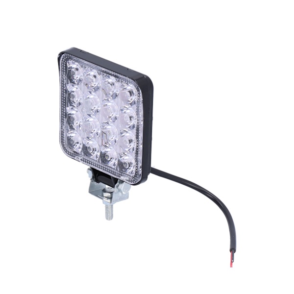 16LED Arbetslampa 48W IP68 Vattentät Tetragonum Universell Modifiering för Bil Motorcykel