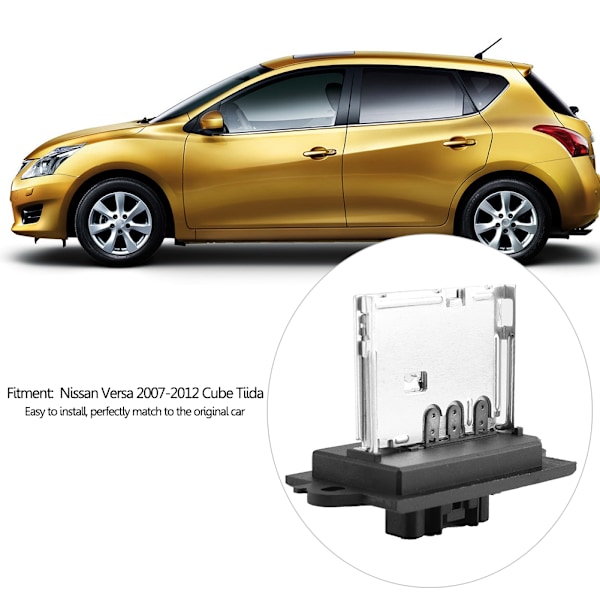 Varmeblæsermotor Modstand til Nissan Versa 2007-2012 Cube Tiida
