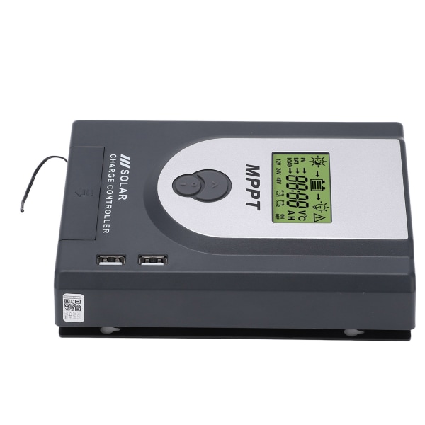 MPPT Solcelleladningsregulator 10A - Justerbare parametre, dobbelt USB-porte