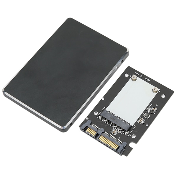 SSD-kotelo MSATA - SATA III 2,5 tuuman kokoinen, kokonaan alumiinista valmistettu, Plug and Play SSD-sovitinlaatikko, kiintolevysovitinlaatikko