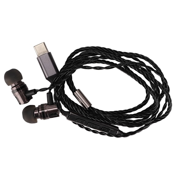 Monitorikuulokkeet HiFi Stereo Type C Langalliset DAC-kuulokkeet mikrofonilla muusikoille ja audiofiileille