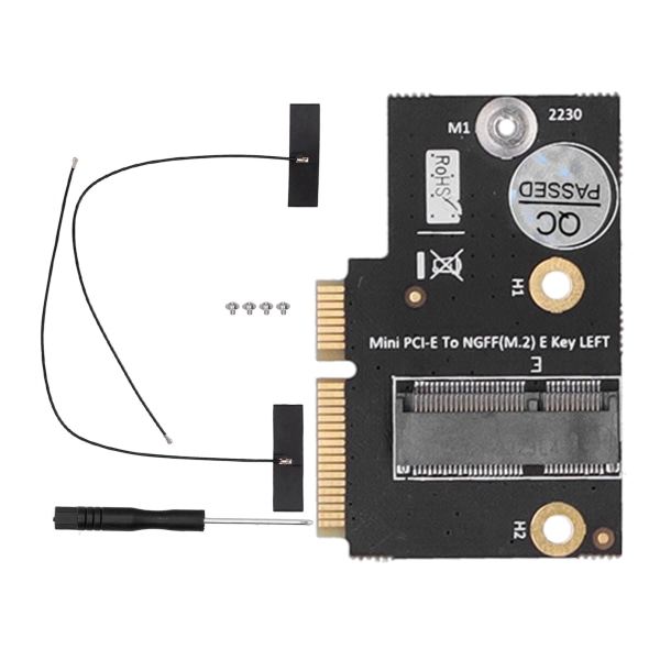 M.2 NGFF Key E til LowProfile Mini PCIE Adapter Wifi Converter til intel AX200/Lenovo Y510P