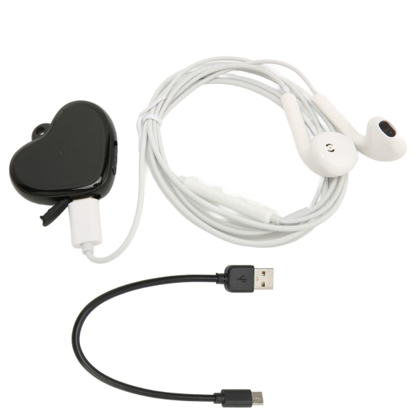 Heart Shape Pendant Recorder 4GB Mp3 Intelligent HD Noise Reduction Röstaktiverad miniljudinspelare