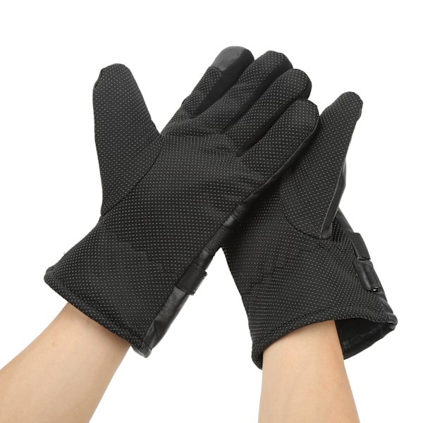 Par Varmehandsker med Touchscreen-Fingertip, Vandtætte, Anti-Slip, USB-Strømforsyning til Cykling, Vandreture, Ski