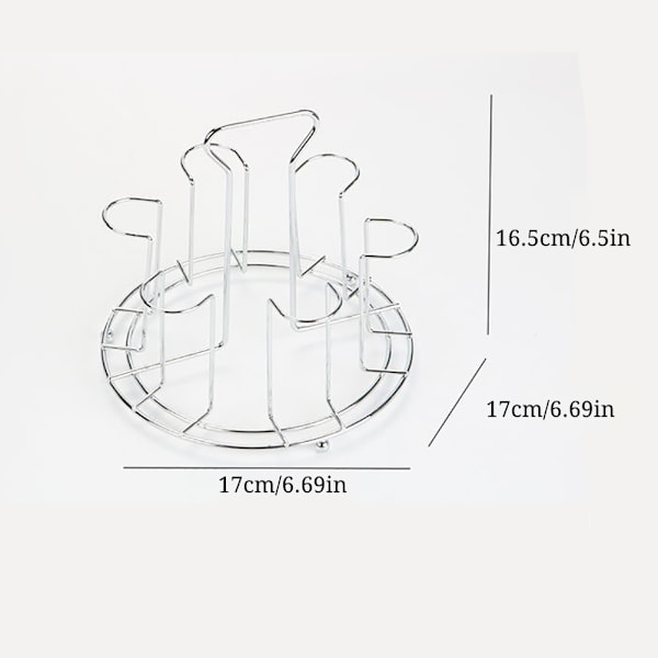 Kjøkken roterende kopp krus glassholder stativ metall kopper tørkestativ stativ