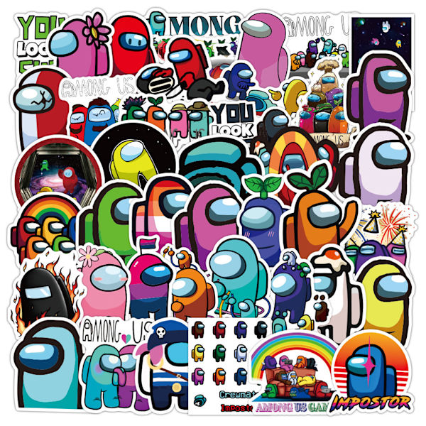 50 ark Spel Klistermärken Vattentäta Graffiti Klistermärken för Bilar Skateboard Laptop Skateboard Bagage Resväska