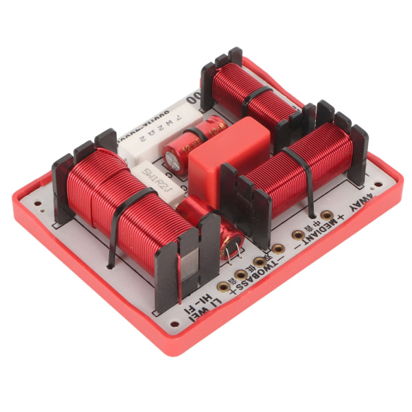 4-tie Crossover-suodatin PCB 1 diskantti 1 altto 2 bassoäänen taajuuden jakaja KTV-kaiuttimille 180 W