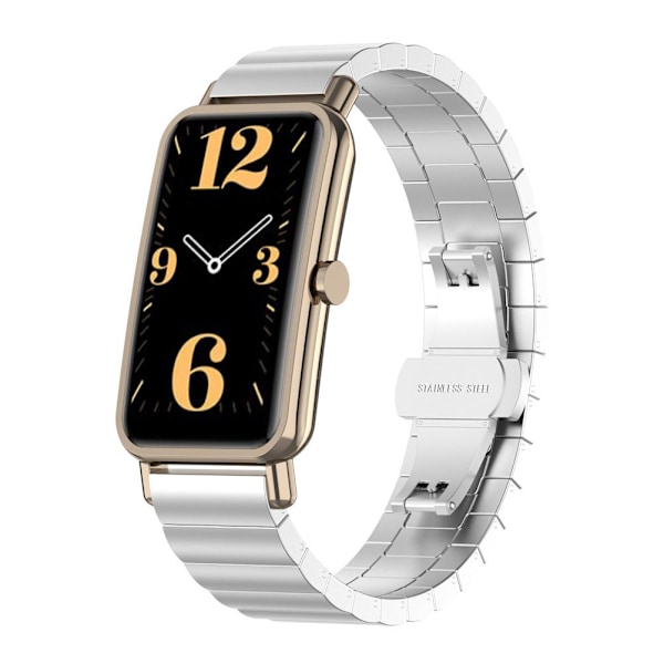 Armband Kompatibel med Huawei Watch FIT Mini Smartwatch Rostfritt Stål Metall Ersättningsrem Smart Watch Tillbehör
