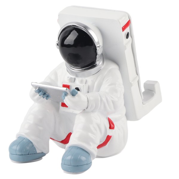 Monitoiminen matkapuhelinteline Resin Astronaut Figurine Statue -pöytäpuhelinteline