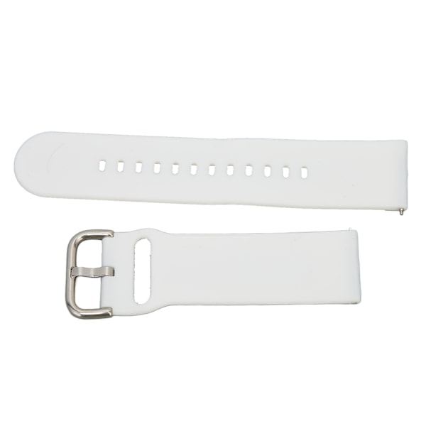 22mm Bløde Silikon Hurtigudløsningsremme til Huawei Watch 3/GT 3/2 Justerbar Silikon Urrem Hvid