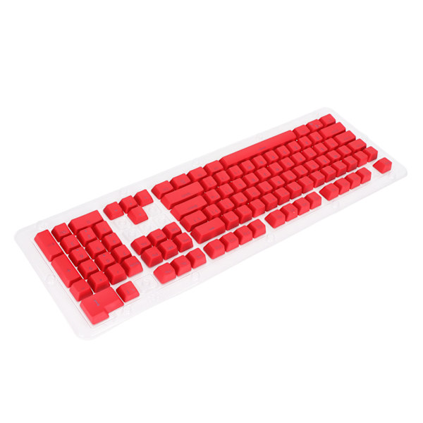 PBT Keycaps 106 Tangenter 2-Färgs Injektionsgjutning OEM Höjd Ljusgenomsläpp Anpassade Tangenter för Mekaniskt Tangentbord Röd