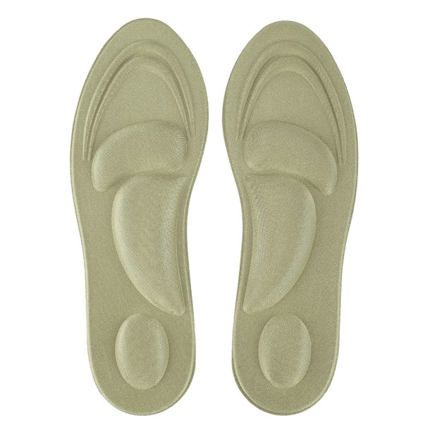 Ortotiska innersula Flat Feet Arch Support Memory Foam Insole Shoe Pad Comfort Gold för kvinnor