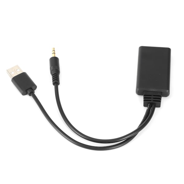 Bluetooth 5.0 vastaanottimen sovitinkaapeli USB+ 3,5 mm portti stereoääni auton AUX- universal