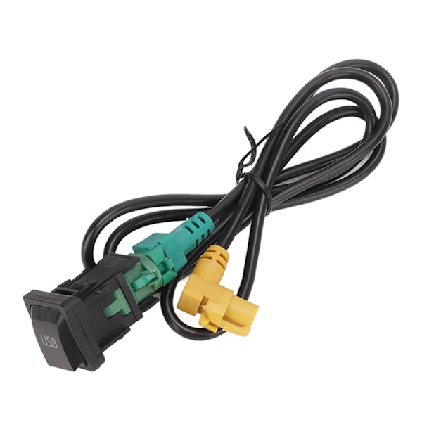 Bil USB AUX Bryter Kabel Adapter Svart Slitesterk Erstatning for MK5 MK6 RCD510 RNS315 RCD300+