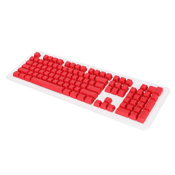PBT Keycaps 106 Tangenter 2-Färgs Injektionsgjutning OEM Höjd Ljusgenomsläpp Anpassade Tangenter för Mekaniskt Tangentbord Röd