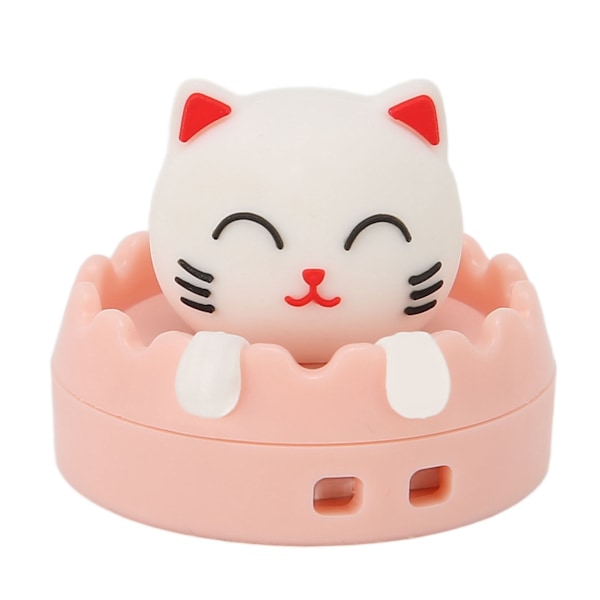 U DISK USB2.0 Gränssnitt Hot Swap Katt Tecknad Stil Portabel Vibrationsresistent Flash Drive för Säkerhetskopiering av Filer (Katt Cirkelspänne 32GB)
