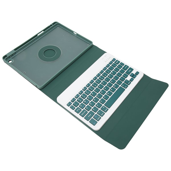 Tastatur etui med blyantholder til IOS Tablet 10.2in 2019 7 Generation 10.2in 2019 8 Generation 10.2in 2020 9 Generation Grøn
