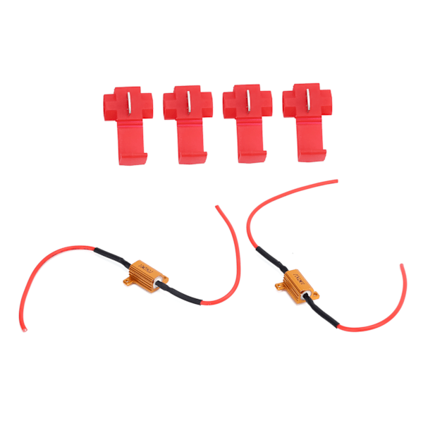 2 stk. LED Decoder 10W 39Ω Belastningsmodstand Canbus Fejlfri Annullerer til Forlygte Kørelys
