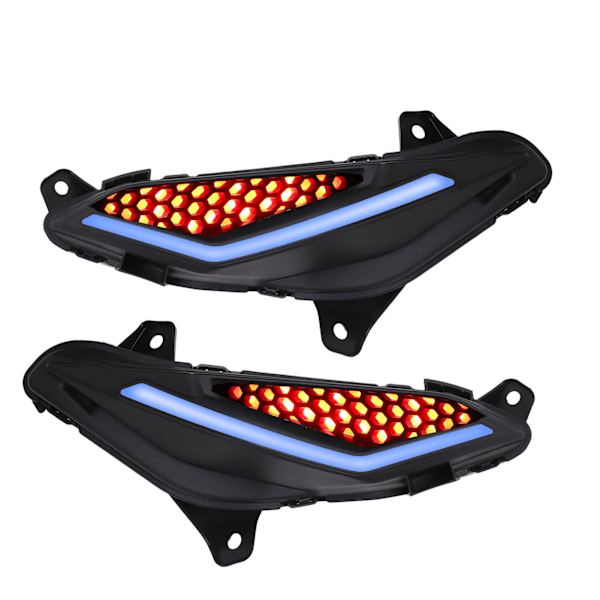 2 stk. Motorcykel Blinklys Venstre Højre Vandtæt Super Lys LED Pilot Lampe Udskiftning til RS150R RS150 V1 V2 Røde Øjne Blåt Lys
