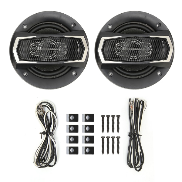 2 st Bilkoaxialhögtalare 300W Full Range Bass 4 Ohm 4 Inch Stereo Billjud Högtalare Fordonshögtalare