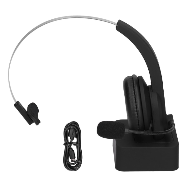 Trådløst hodesett Støyreduksjon Bluetooth 5.0 telefonhodesett med mikrofon