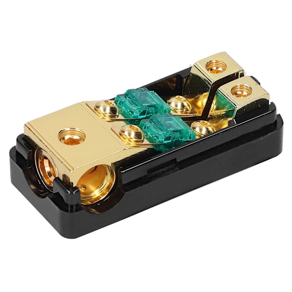 1 ind 2 ud 0/4 AWG til 4/8 AWG lydstrømsikringsholderboks med gennemsigtigt dæksel til bil lastbilbåd RV
