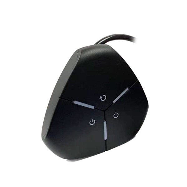 PC Strømknap Nem Betjening Lille Letvægts Holdbar ABS Blank Overflade Desktop Computer Switch til Internetcafé