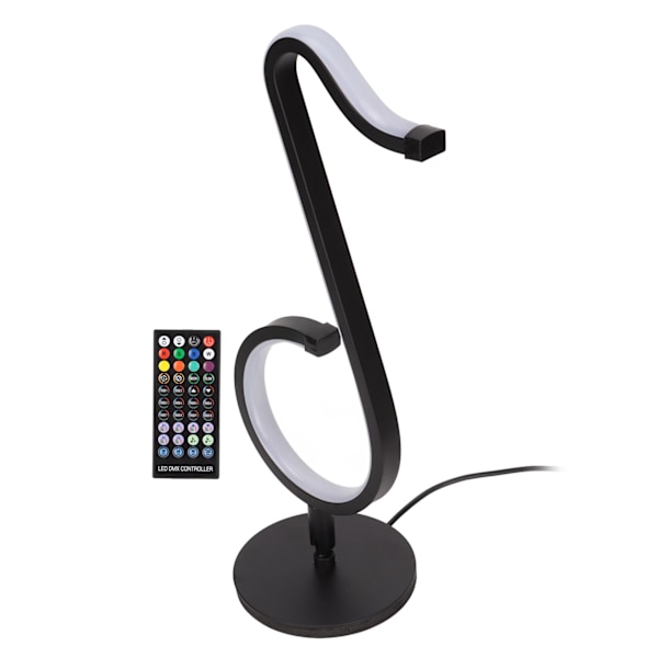 Musiknot Lampa Intelligent Kontroll 180 Graders Rotation RGB Coola Skrivbordslampor för Vardagsrum Sovrum Sängbord