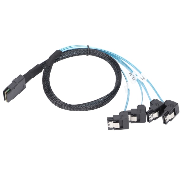Mini SAS 36PIN-kabel Plast Hållbar 12Gbps Höghastighetsstabil prestanda Mini SAS till 4 SATA-kabel