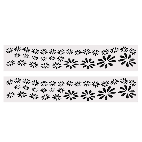2st Bilklistermärken Svart Stilren Design Skydd Färgäkta Stark Vidhäftning Karossdekal Universal för Bil